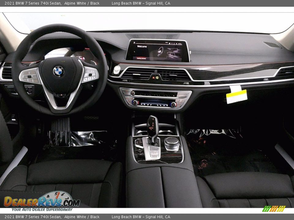 2021 BMW 7 Series 740i Sedan Alpine White / Black Photo #5