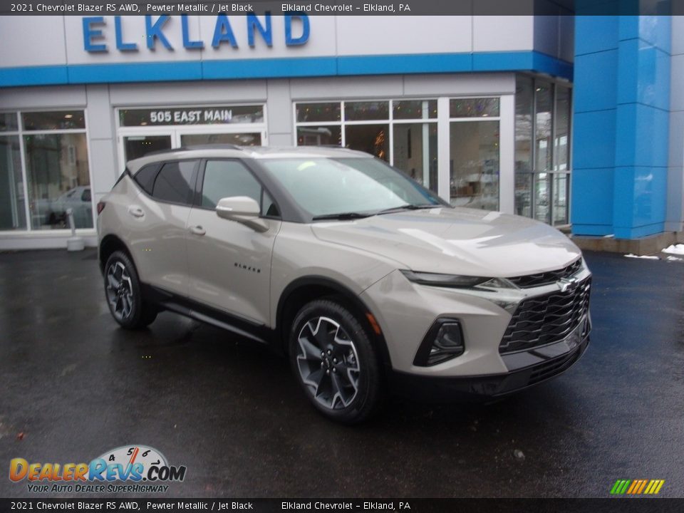 2021 Chevrolet Blazer RS AWD Pewter Metallic / Jet Black Photo #1