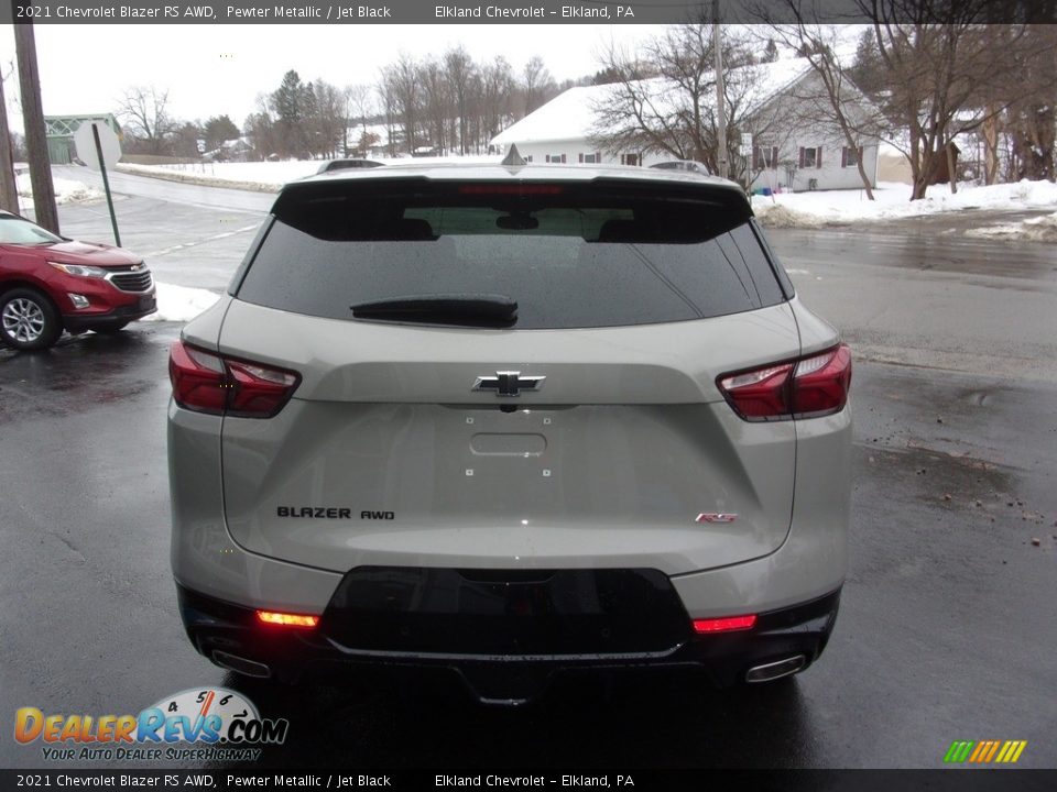 2021 Chevrolet Blazer RS AWD Pewter Metallic / Jet Black Photo #4