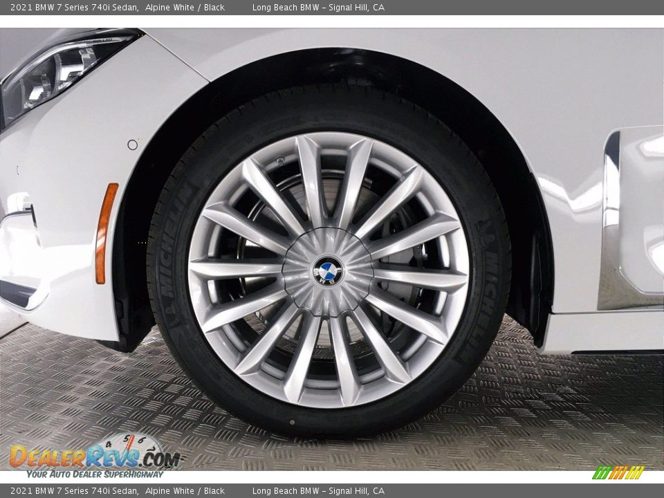 2021 BMW 7 Series 740i Sedan Alpine White / Black Photo #12