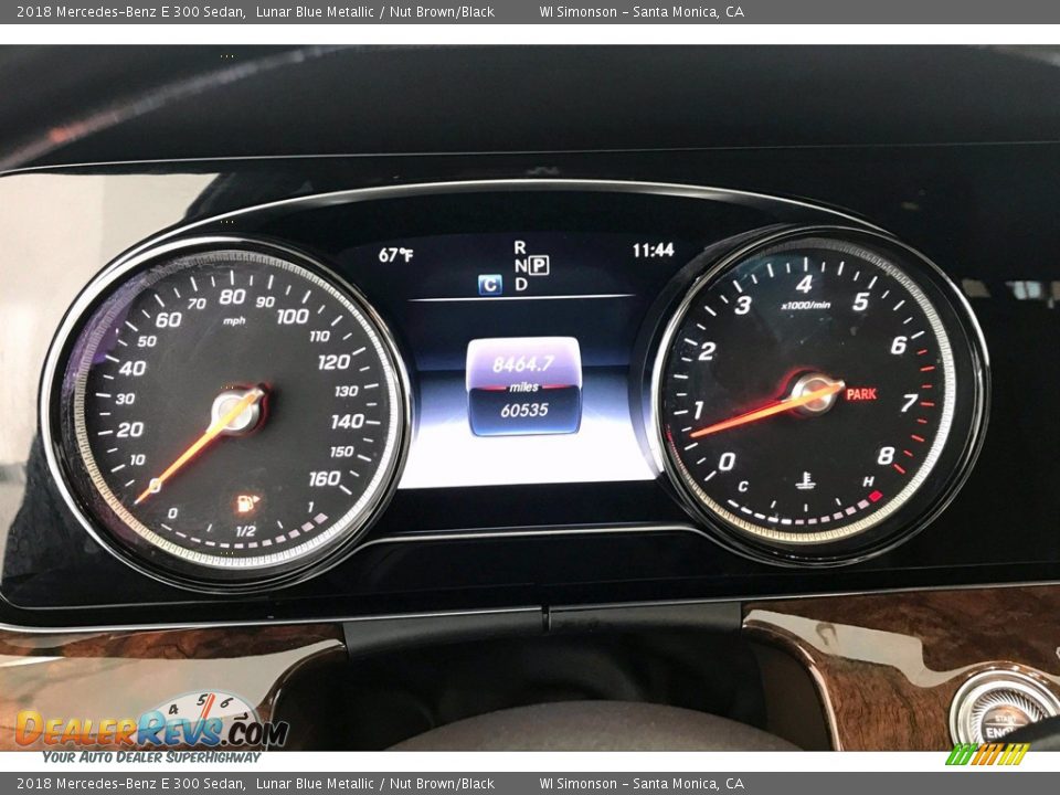 2018 Mercedes-Benz E 300 Sedan Lunar Blue Metallic / Nut Brown/Black Photo #20