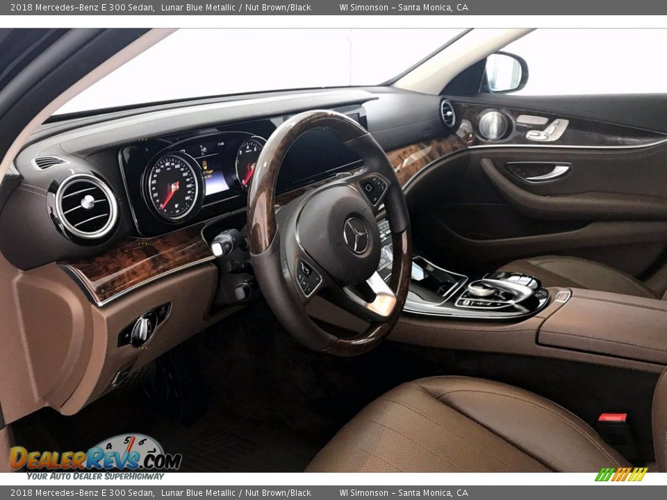 2018 Mercedes-Benz E 300 Sedan Lunar Blue Metallic / Nut Brown/Black Photo #22