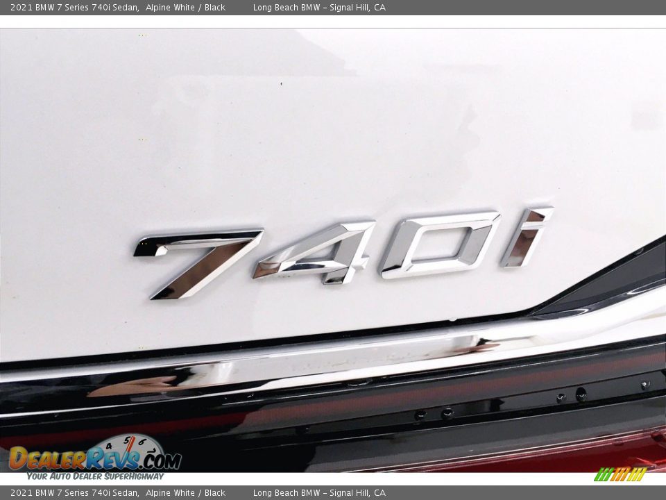 2021 BMW 7 Series 740i Sedan Alpine White / Black Photo #16