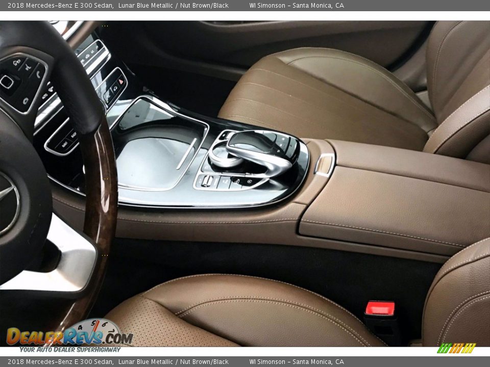 2018 Mercedes-Benz E 300 Sedan Lunar Blue Metallic / Nut Brown/Black Photo #23