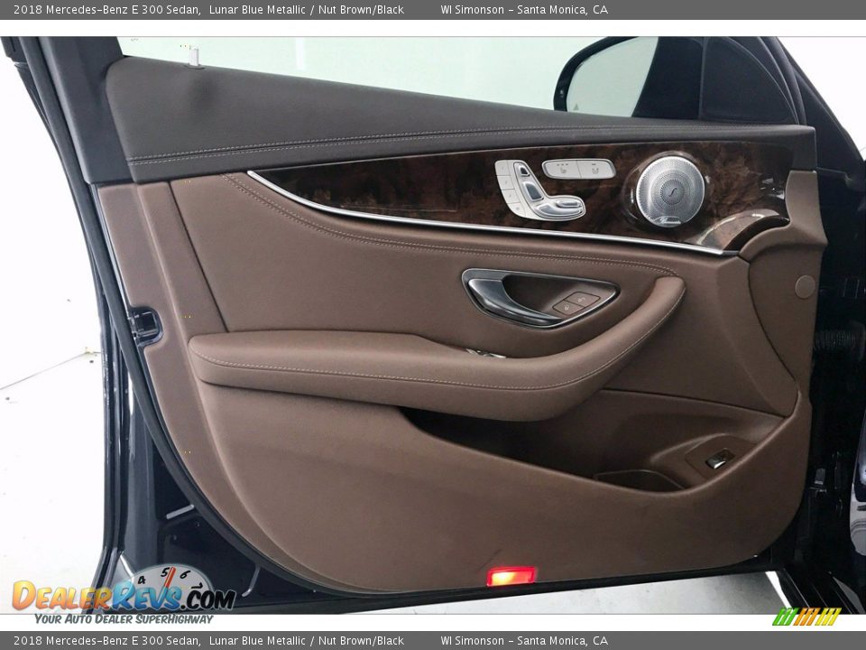2018 Mercedes-Benz E 300 Sedan Lunar Blue Metallic / Nut Brown/Black Photo #25