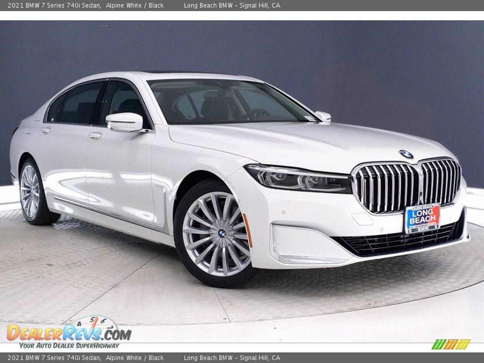 2021 BMW 7 Series 740i Sedan Alpine White / Black Photo #19