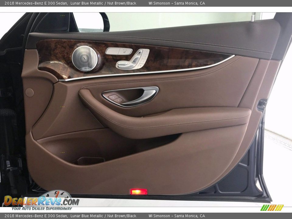 2018 Mercedes-Benz E 300 Sedan Lunar Blue Metallic / Nut Brown/Black Photo #30