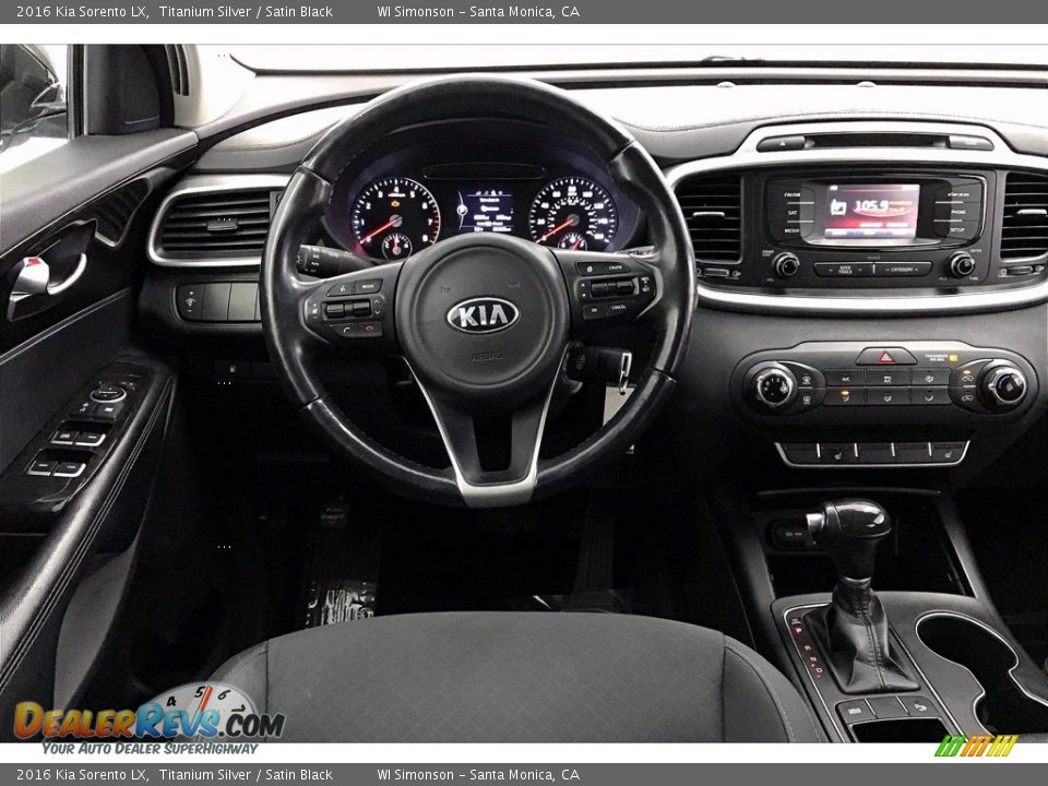 2016 Kia Sorento LX Titanium Silver / Satin Black Photo #4