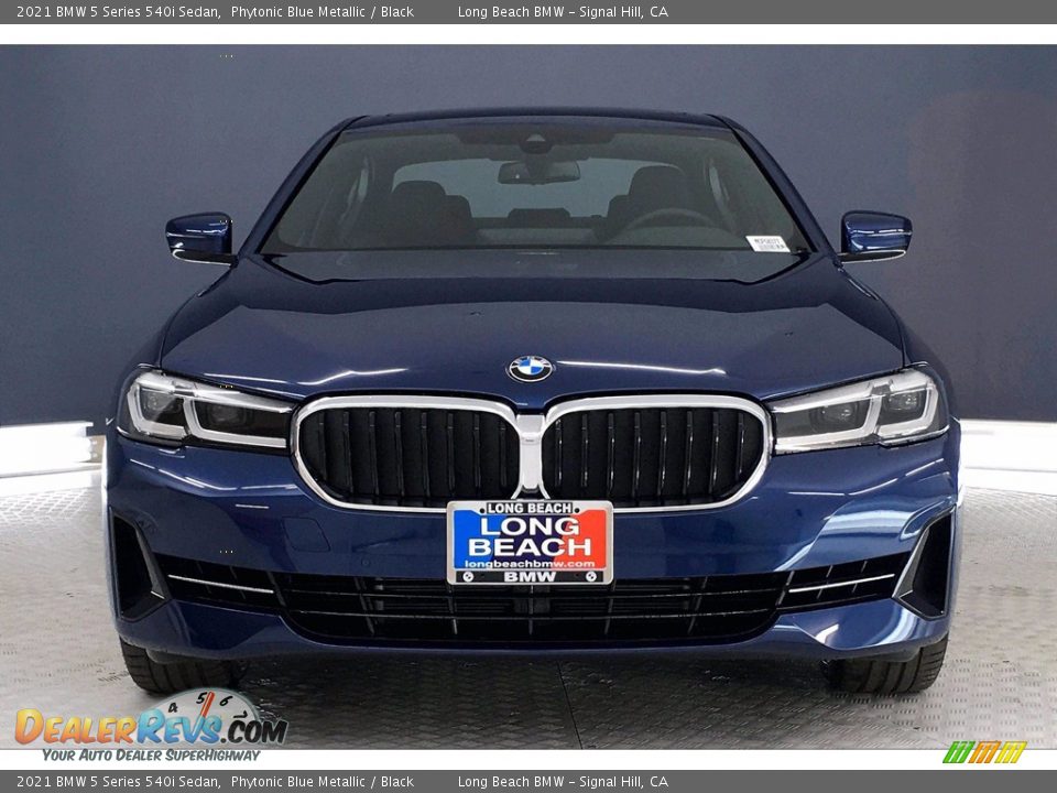 2021 BMW 5 Series 540i Sedan Phytonic Blue Metallic / Black Photo #2