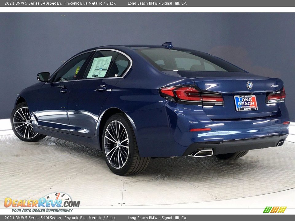 2021 BMW 5 Series 540i Sedan Phytonic Blue Metallic / Black Photo #3