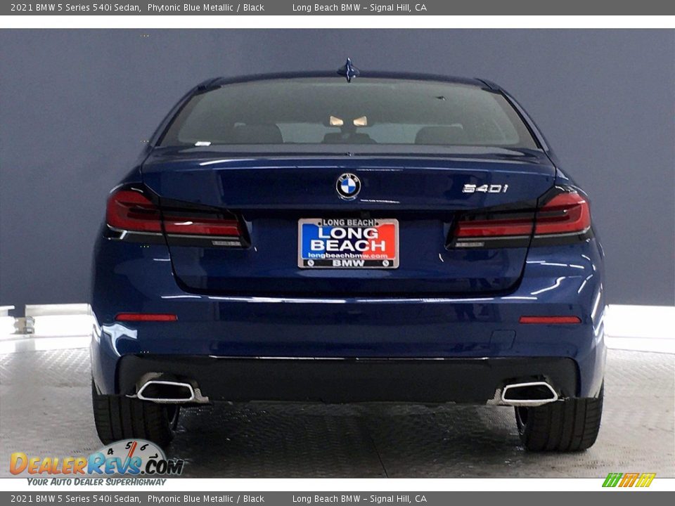 2021 BMW 5 Series 540i Sedan Phytonic Blue Metallic / Black Photo #4