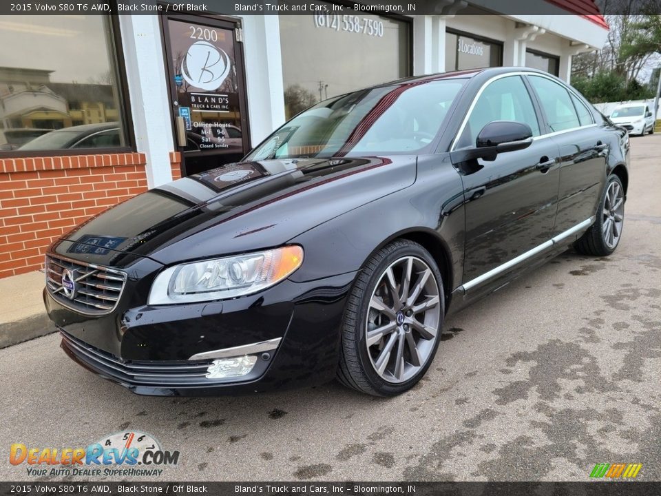 2015 Volvo S80 T6 AWD Black Stone / Off Black Photo #2