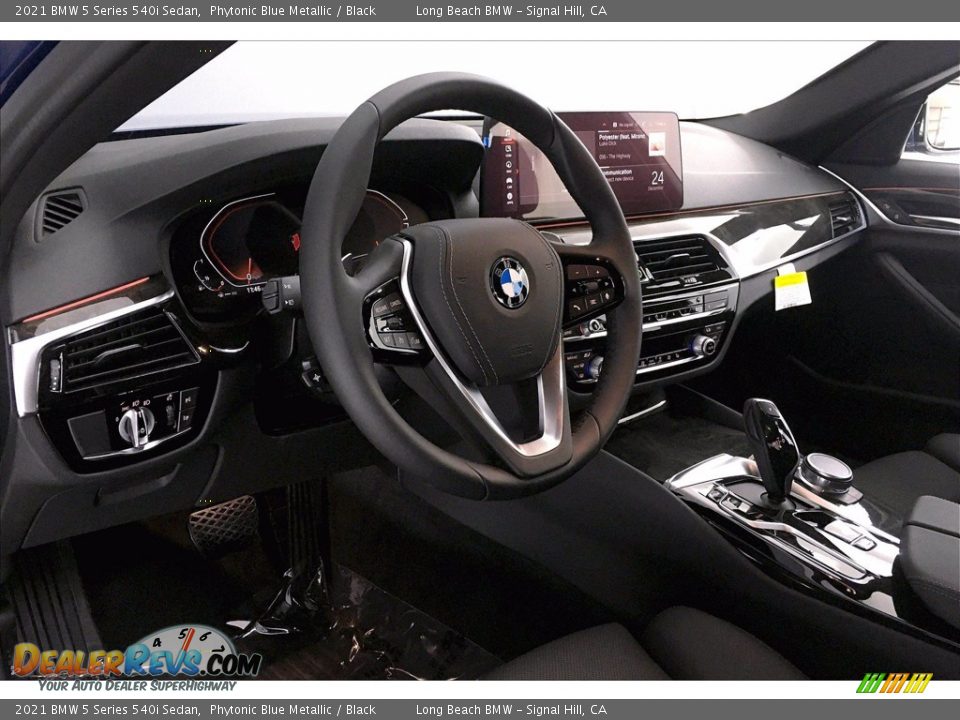 2021 BMW 5 Series 540i Sedan Phytonic Blue Metallic / Black Photo #7