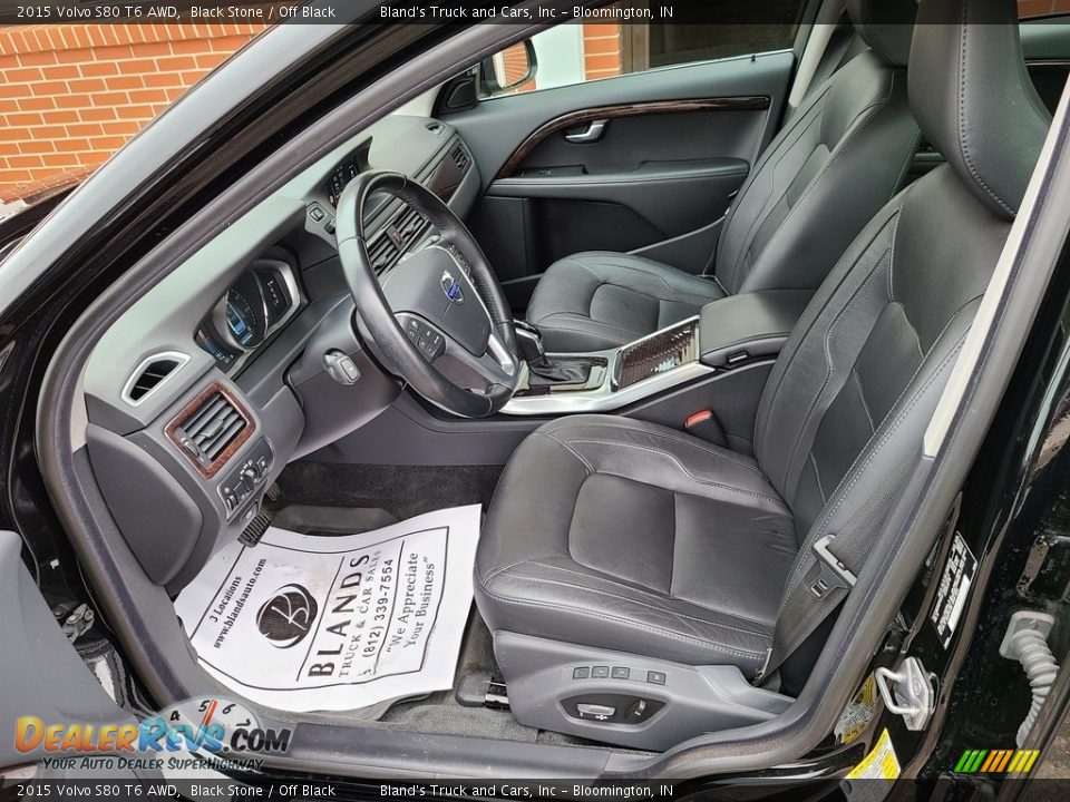 2015 Volvo S80 T6 AWD Black Stone / Off Black Photo #4