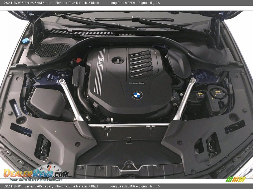 2021 BMW 5 Series 540i Sedan Phytonic Blue Metallic / Black Photo #10