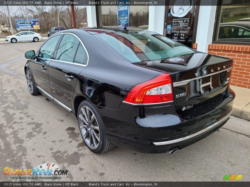 2015 Volvo S80 T6 AWD Black Stone / Off Black Photo #7