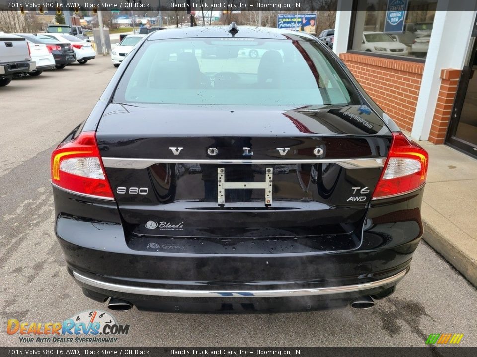 2015 Volvo S80 T6 AWD Black Stone / Off Black Photo #8