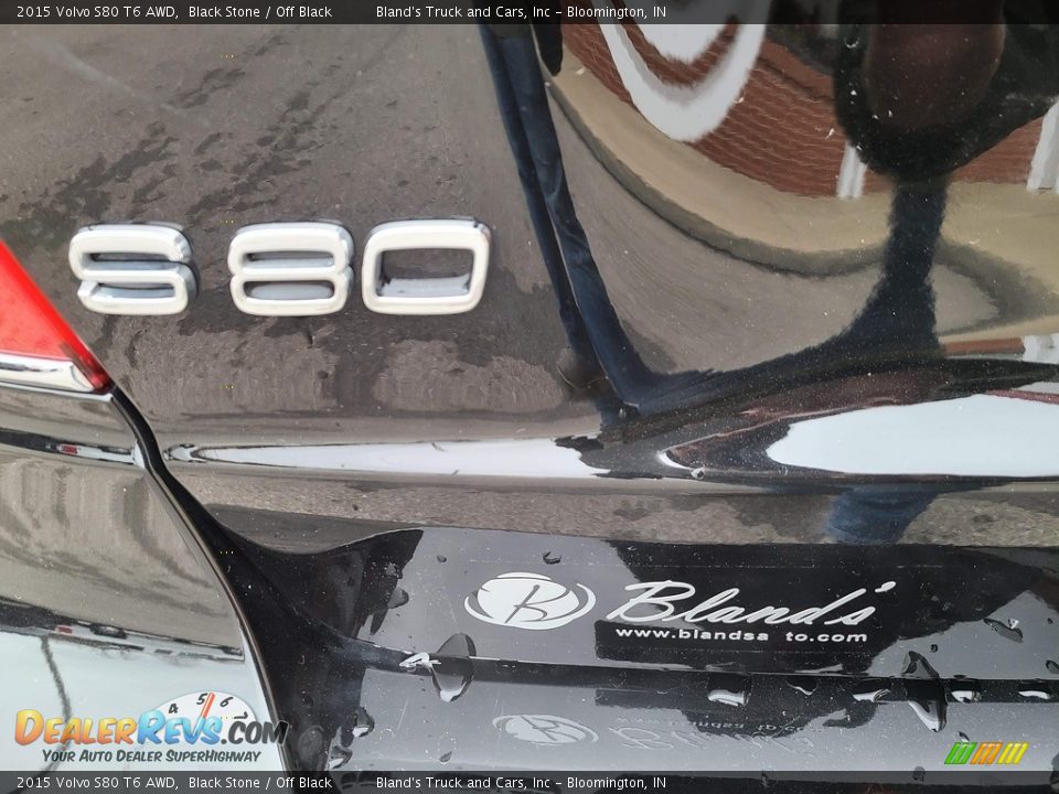 2015 Volvo S80 T6 AWD Black Stone / Off Black Photo #10