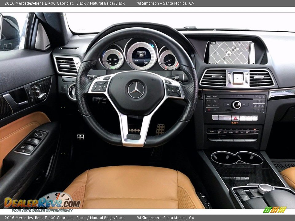 2016 Mercedes-Benz E 400 Cabriolet Black / Natural Beige/Black Photo #4