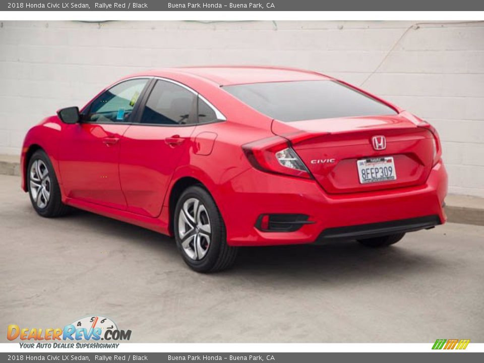 2018 Honda Civic LX Sedan Rallye Red / Black Photo #2