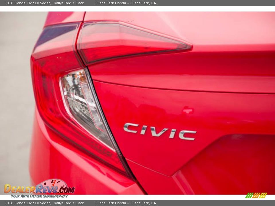 2018 Honda Civic LX Sedan Rallye Red / Black Photo #12