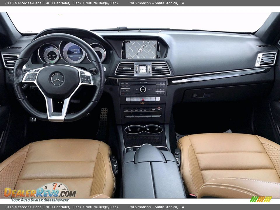 2016 Mercedes-Benz E 400 Cabriolet Black / Natural Beige/Black Photo #15