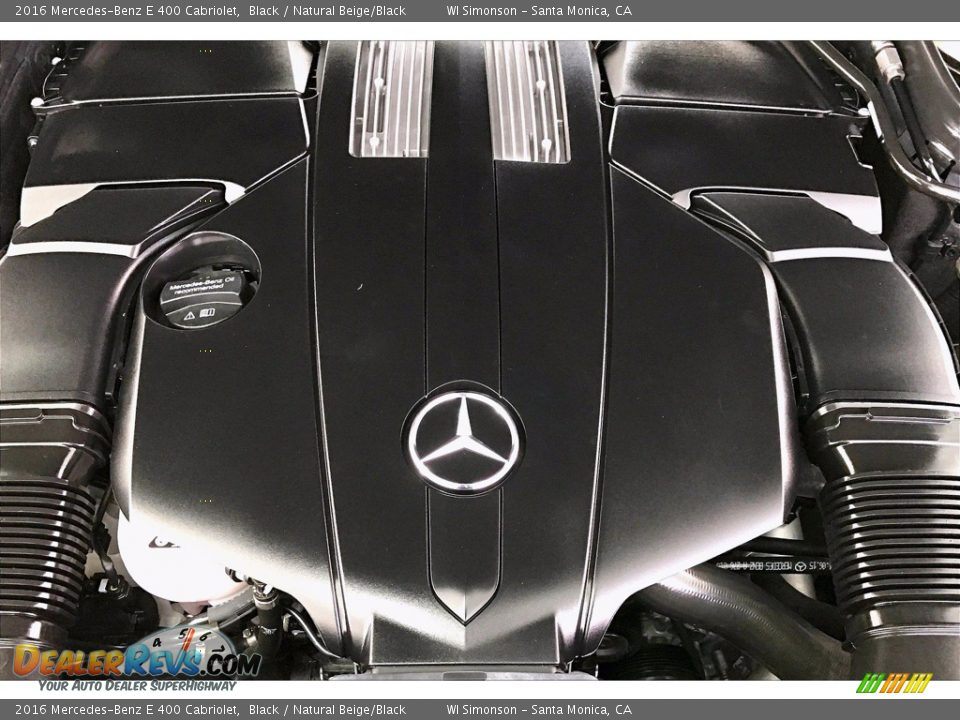 2016 Mercedes-Benz E 400 Cabriolet Black / Natural Beige/Black Photo #32