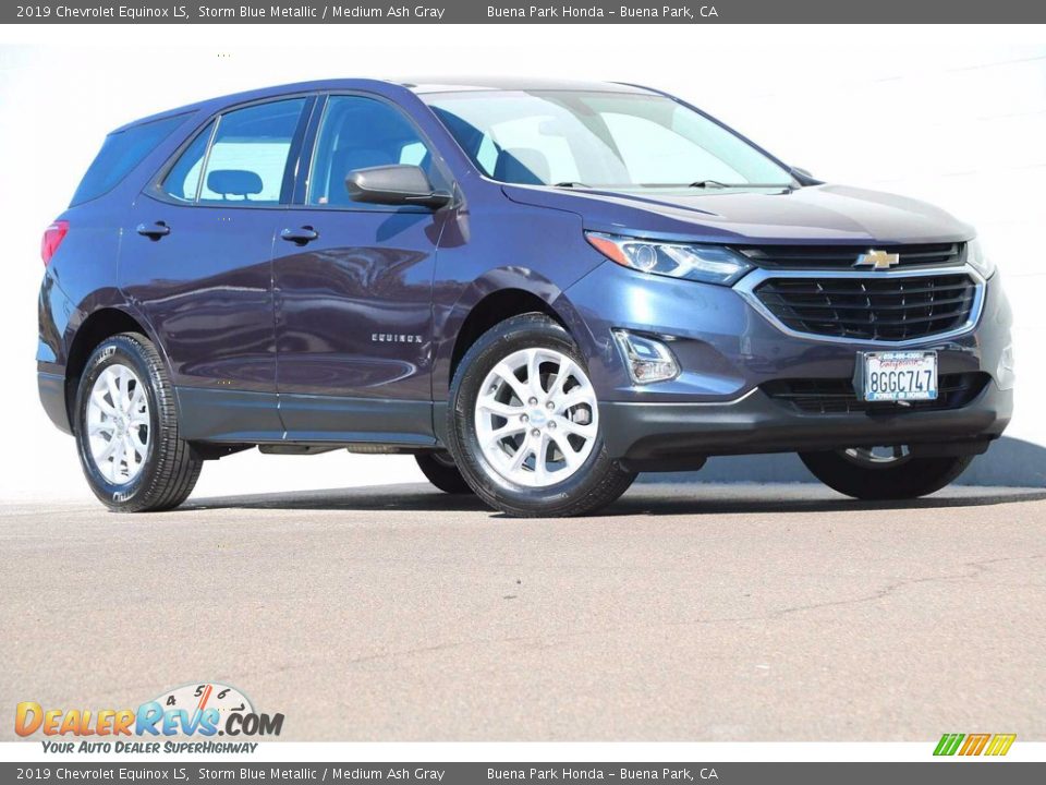 2019 Chevrolet Equinox LS Storm Blue Metallic / Medium Ash Gray Photo #2