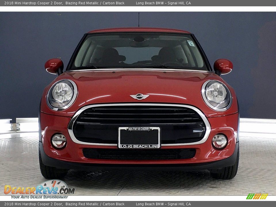 2018 Mini Hardtop Cooper 2 Door Blazing Red Metallic / Carbon Black Photo #2