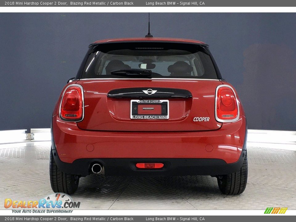 2018 Mini Hardtop Cooper 2 Door Blazing Red Metallic / Carbon Black Photo #3