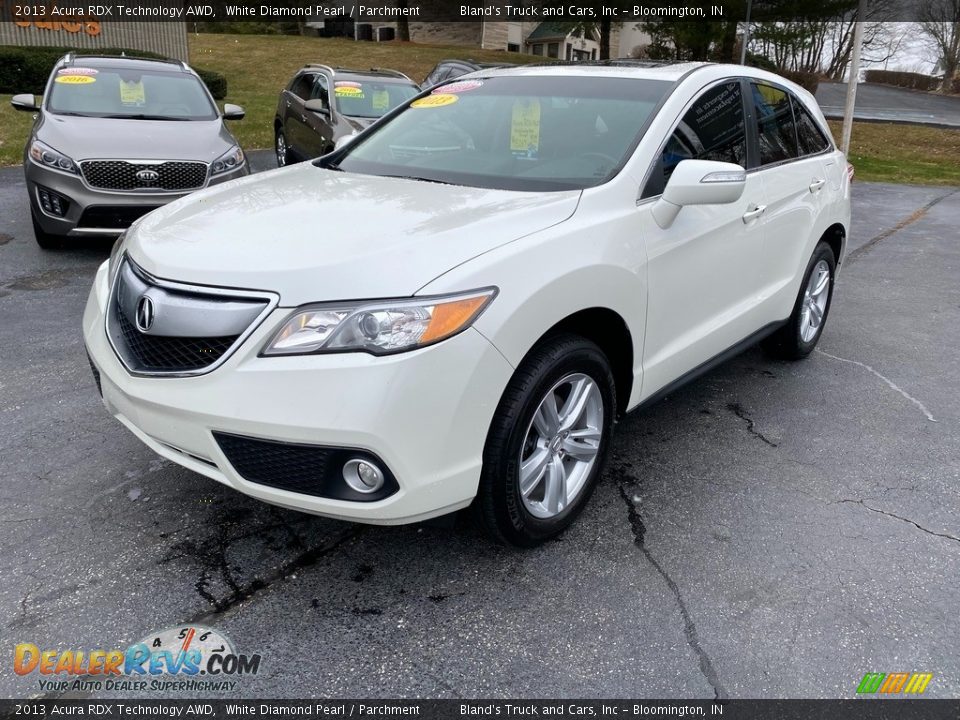 2013 Acura RDX Technology AWD White Diamond Pearl / Parchment Photo #2