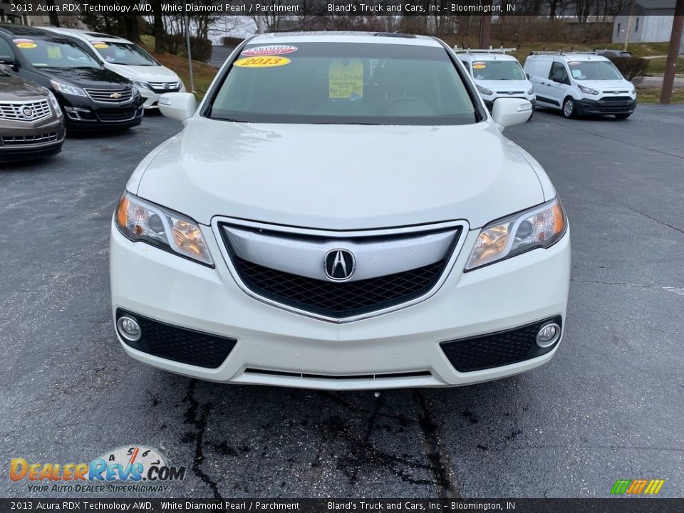 2013 Acura RDX Technology AWD White Diamond Pearl / Parchment Photo #3