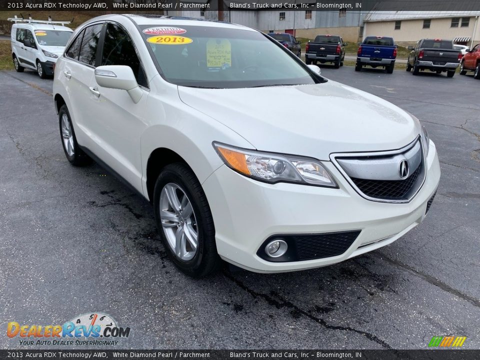 2013 Acura RDX Technology AWD White Diamond Pearl / Parchment Photo #4