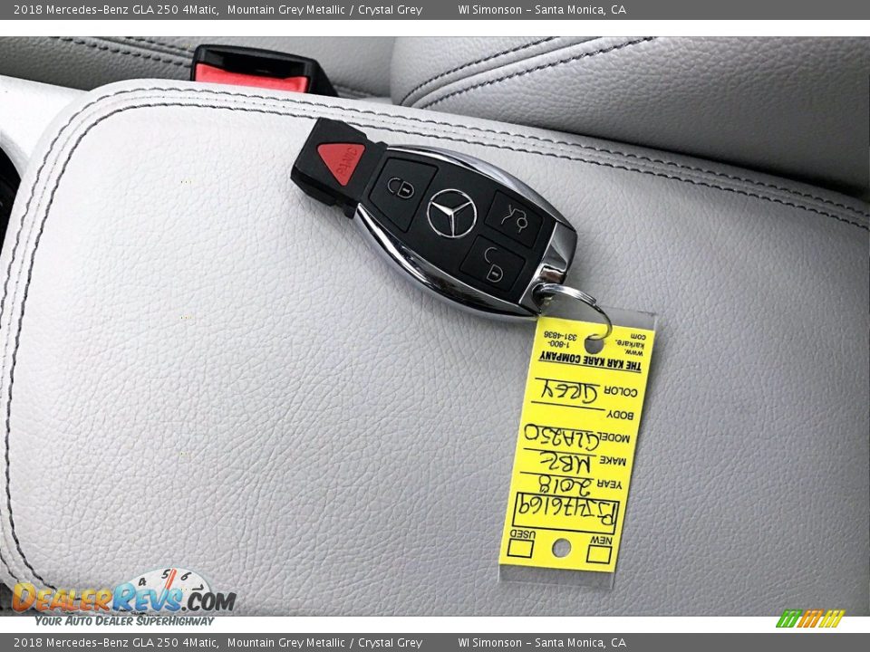 2018 Mercedes-Benz GLA 250 4Matic Mountain Grey Metallic / Crystal Grey Photo #11