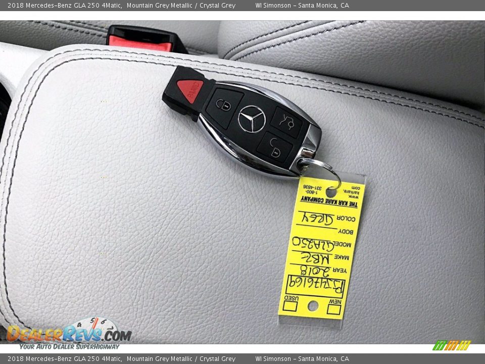 2018 Mercedes-Benz GLA 250 4Matic Mountain Grey Metallic / Crystal Grey Photo #11