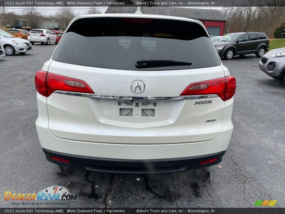 2013 Acura RDX Technology AWD White Diamond Pearl / Parchment Photo #7