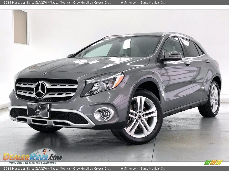 2018 Mercedes-Benz GLA 250 4Matic Mountain Grey Metallic / Crystal Grey Photo #12