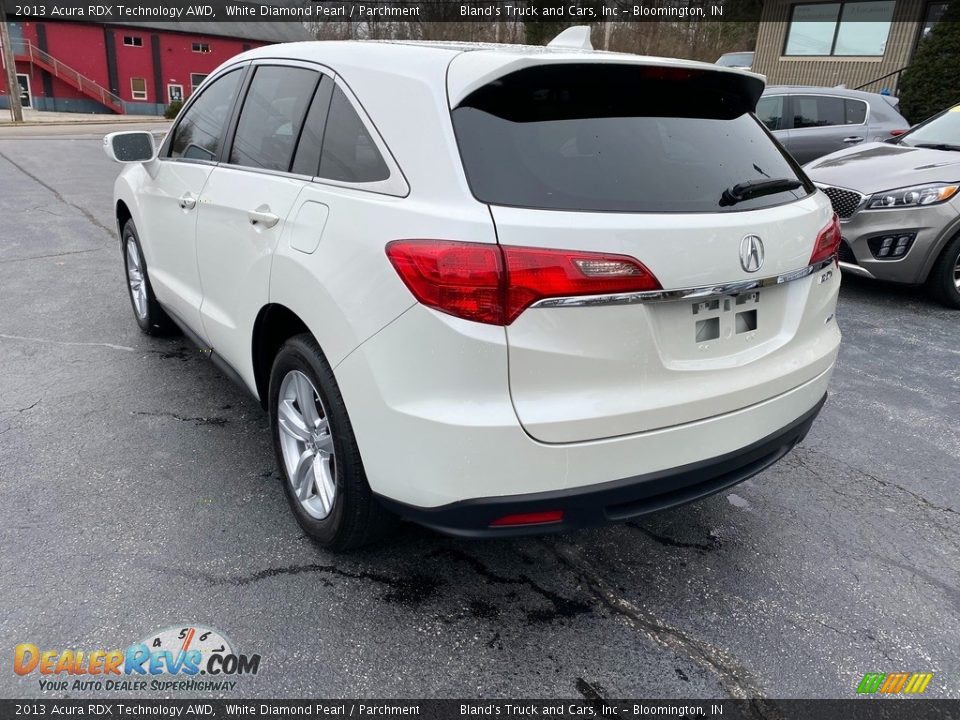 2013 Acura RDX Technology AWD White Diamond Pearl / Parchment Photo #8