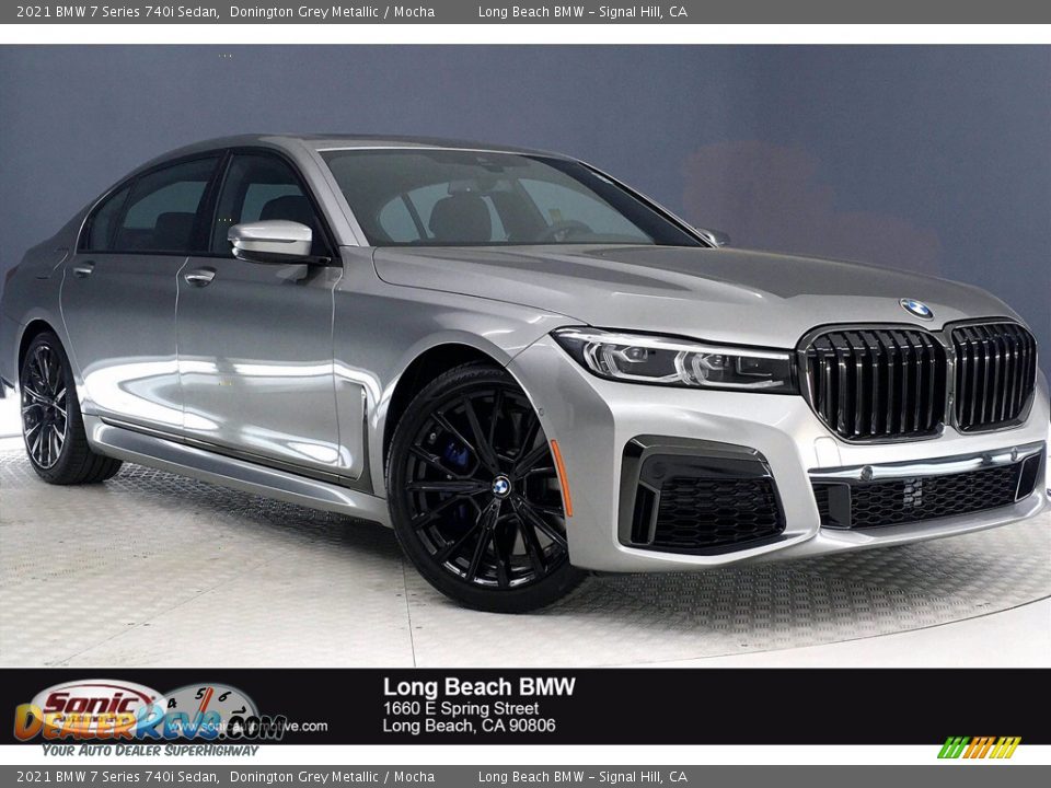 2021 BMW 7 Series 740i Sedan Donington Grey Metallic / Mocha Photo #1