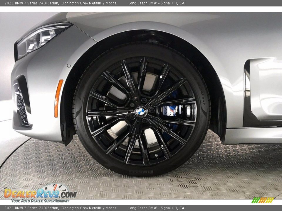 2021 BMW 7 Series 740i Sedan Donington Grey Metallic / Mocha Photo #8