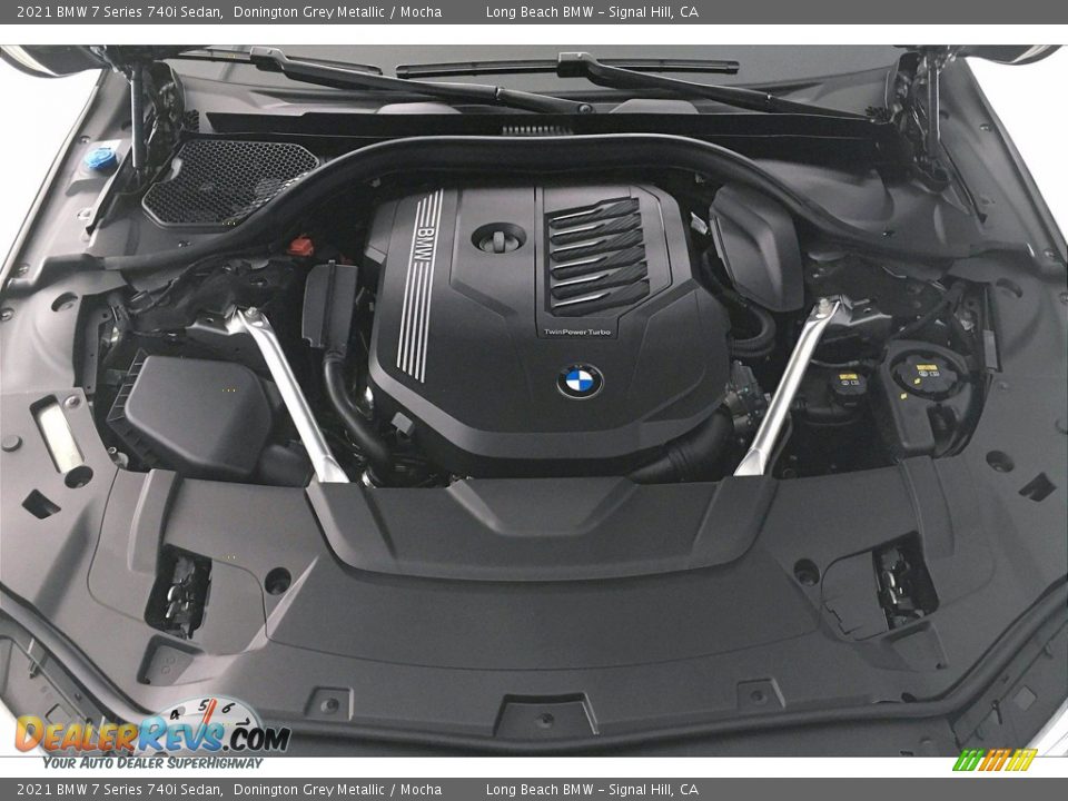 2021 BMW 7 Series 740i Sedan Donington Grey Metallic / Mocha Photo #9