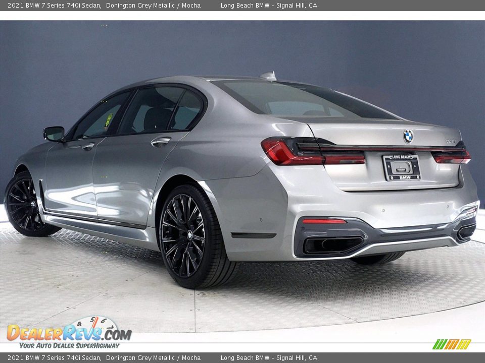 2021 BMW 7 Series 740i Sedan Donington Grey Metallic / Mocha Photo #10