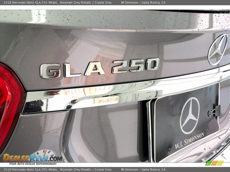 2018 Mercedes-Benz GLA 250 4Matic Mountain Grey Metallic / Crystal Grey Photo #31