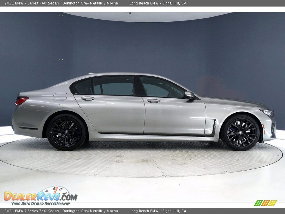 2021 BMW 7 Series 740i Sedan Donington Grey Metallic / Mocha Photo #14
