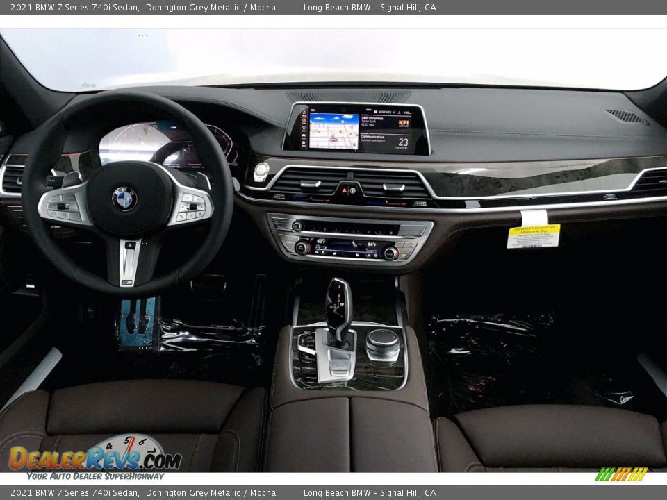 2021 BMW 7 Series 740i Sedan Donington Grey Metallic / Mocha Photo #15