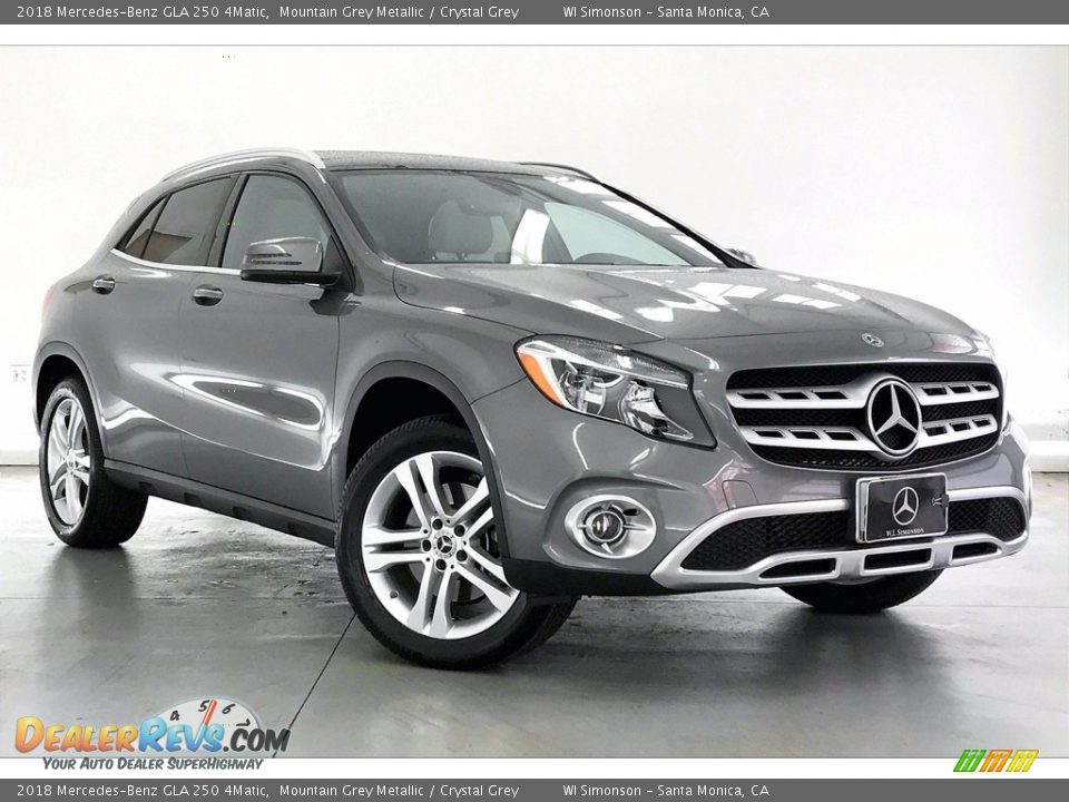 2018 Mercedes-Benz GLA 250 4Matic Mountain Grey Metallic / Crystal Grey Photo #34