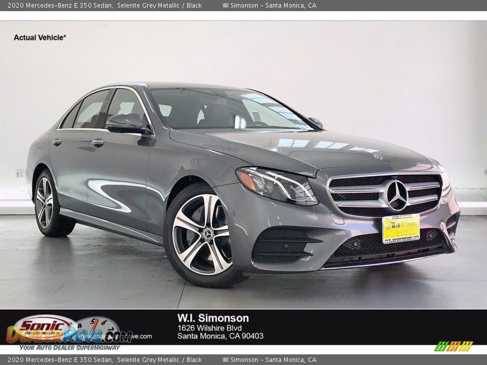 2020 Mercedes-Benz E 350 Sedan Selenite Grey Metallic / Black Photo #1