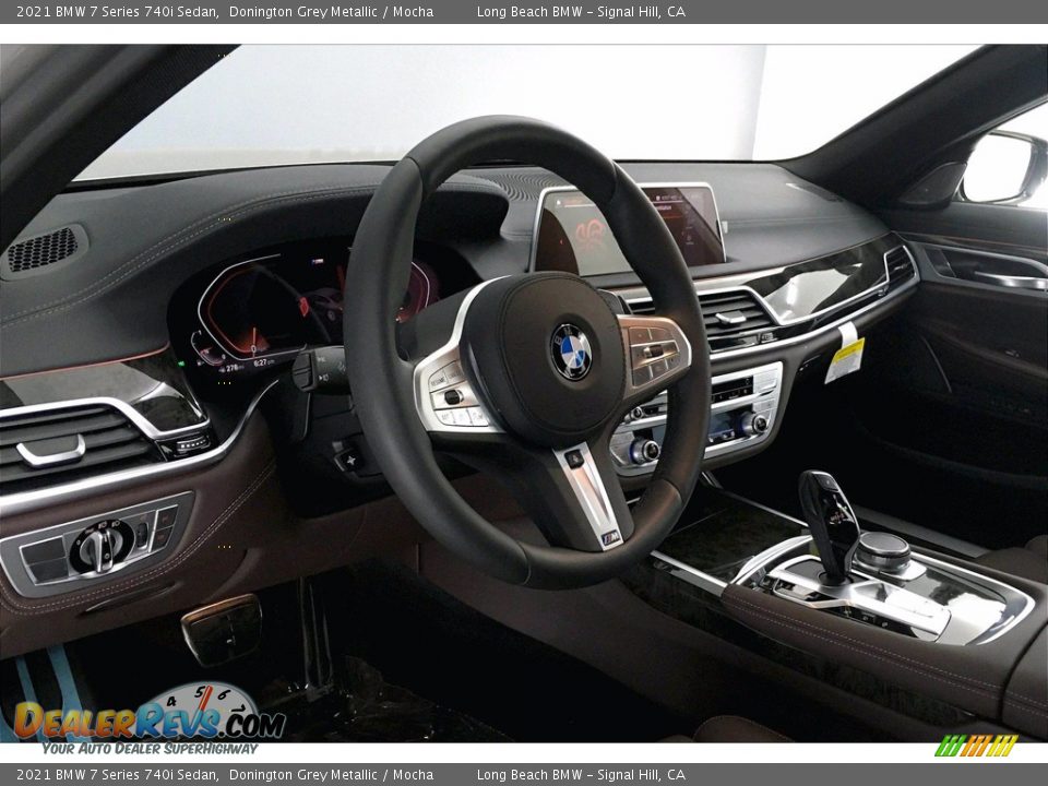 2021 BMW 7 Series 740i Sedan Donington Grey Metallic / Mocha Photo #21
