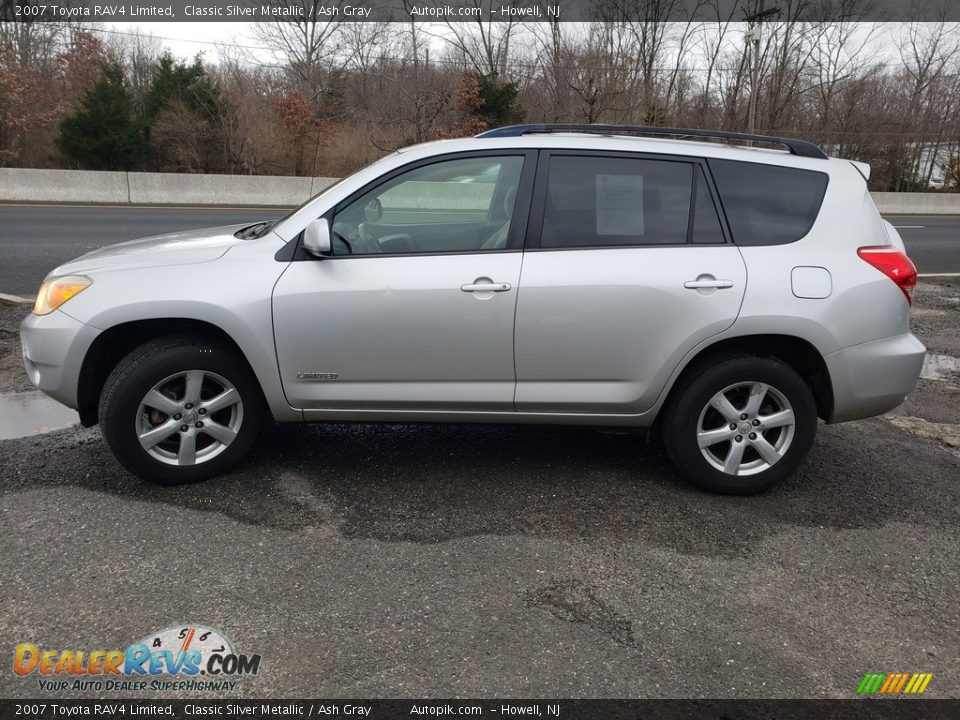 2007 Toyota RAV4 Limited Classic Silver Metallic / Ash Gray Photo #4