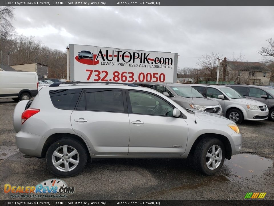 2007 Toyota RAV4 Limited Classic Silver Metallic / Ash Gray Photo #8